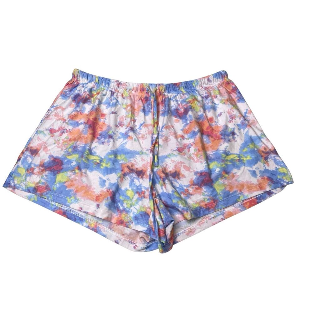 Bobbie Brooks Tie Dye Dolphin Lounge Sleep Shorts Soft Pajamas Sleepwear Medium